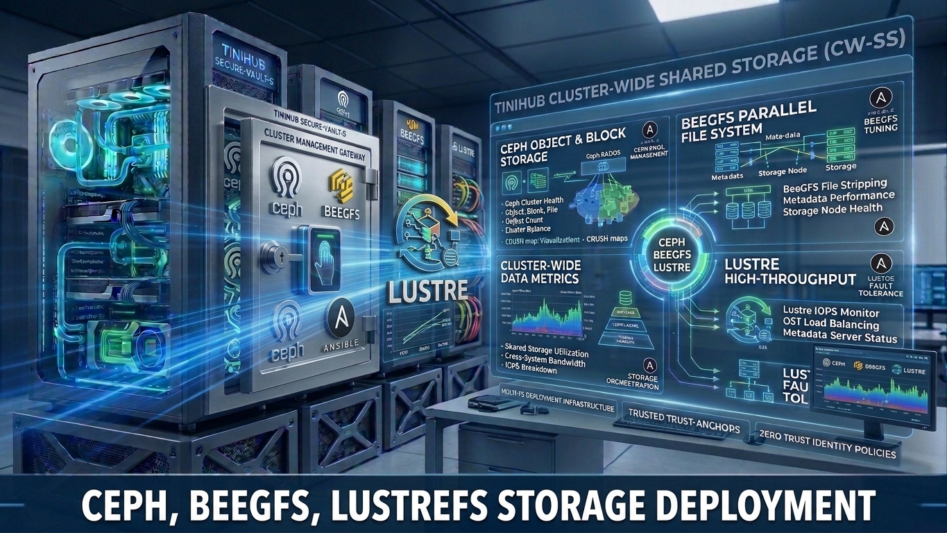 HPC storages Lustrefs, Beegfs CEPHfs